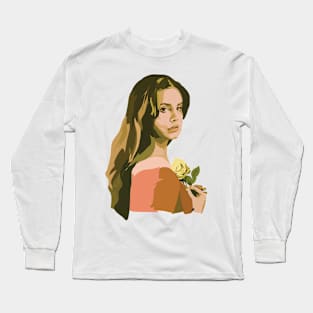 Lana With Rose Long Sleeve T-Shirt